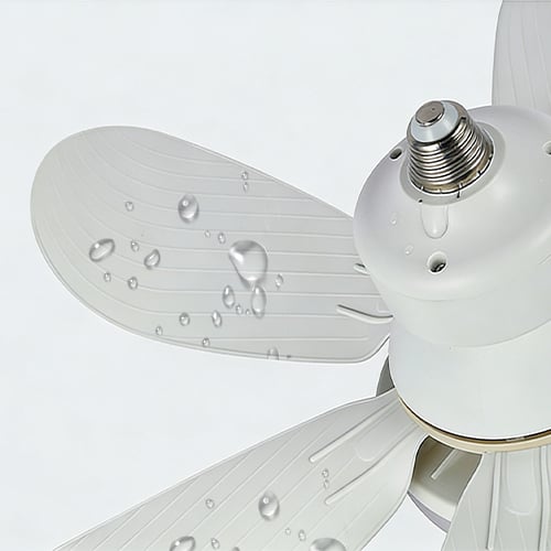 BreezeGlow – Socket Ceiling Fan with Adjustable LED Lighting