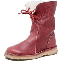 WATERPROOF LEATHER POLAR BOOTS WITH WOOL LINING | Lupi