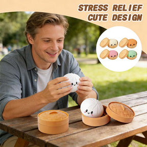 SquishJoy – Ultra-Rare Rainbow Smiling Dumpling Squishy Toy