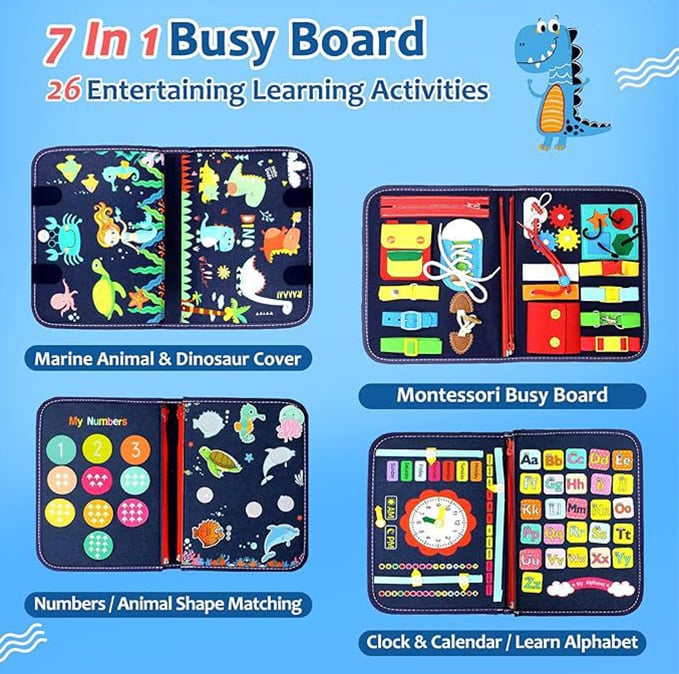 LittleLogic – Montessori Busy Play Board