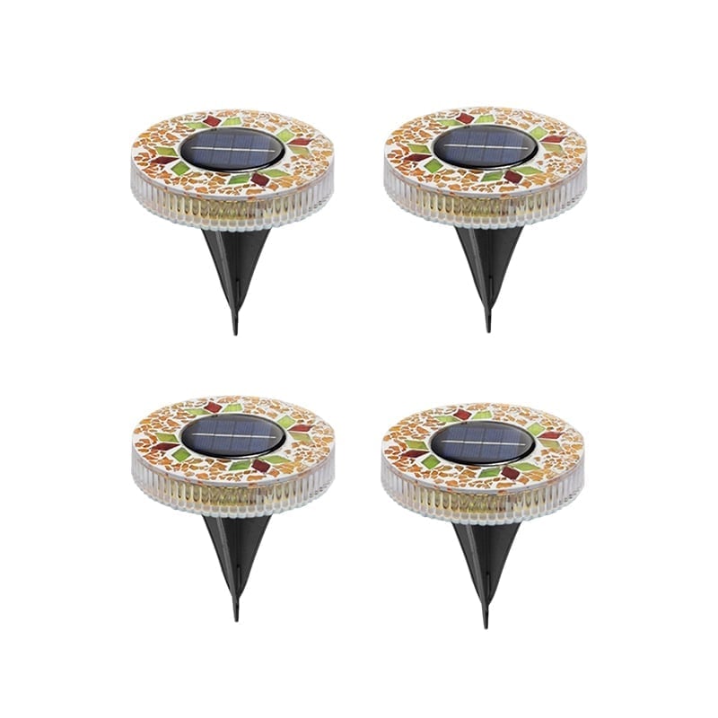 NightMosaic – Waterproof Solar Pathway Lights