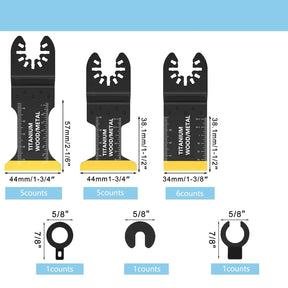 SteelEdge – High-Carbon Oscillating Blades Set