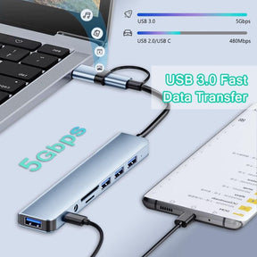 DockPro – Premium Aluminum Laptop Docking Station