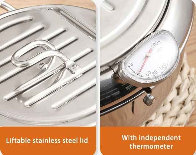 CookForge – Premium Stainless Frying Po & Oil Control Rack System