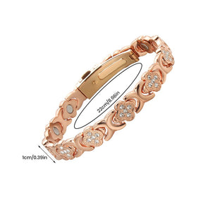 BloomGrace – Flower Copper Bracelet Elegant Style