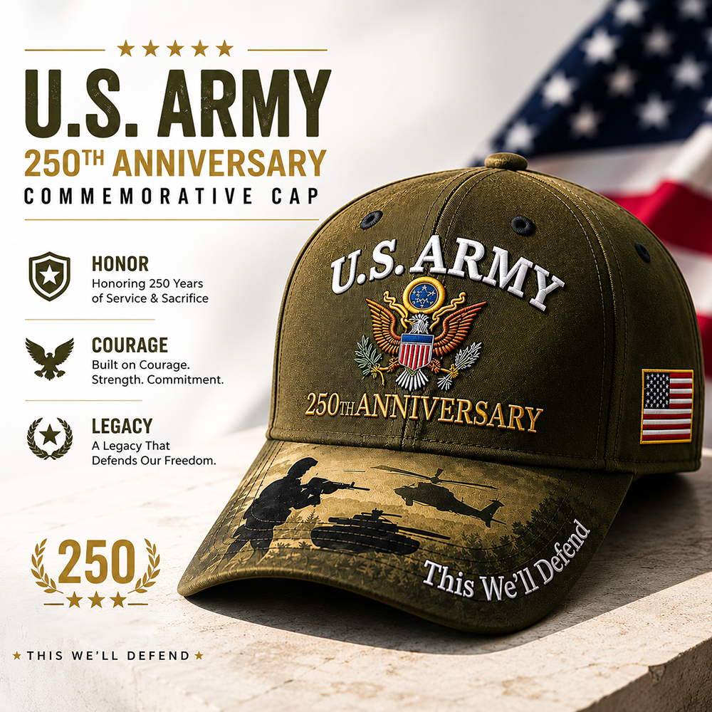 HonorStitch - 250 Years Army Anniversary Cap