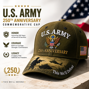 HonorStitch - 250 Years Army Anniversary Cap