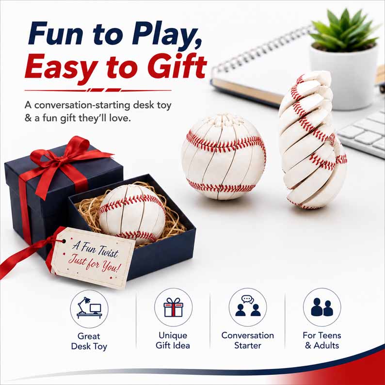 GripBall – Baseball Fidget Stress Relief Toy