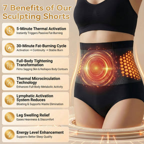 SculptPro - 4-in-1 Micro-Particle Thermogenic Sculpting Shorts