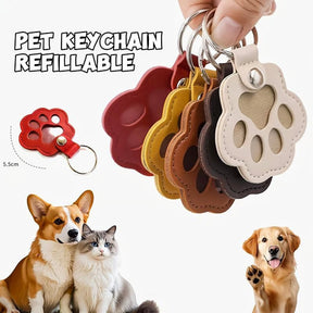 FurTag – Paw Shaped Leather Keychain
