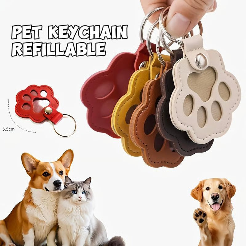 FurTag – Paw Shaped Leather Keychain