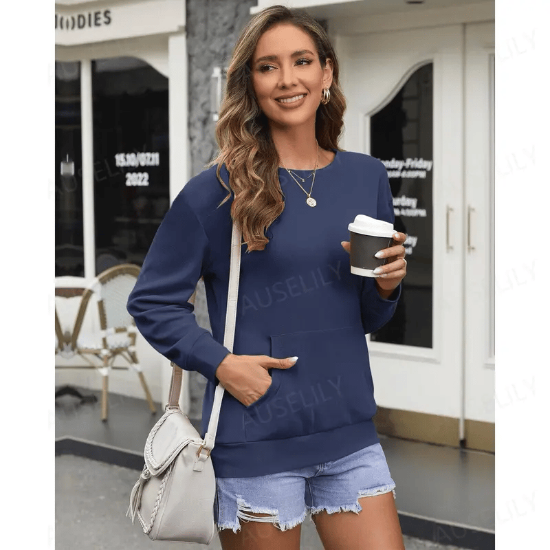 CozyCore – Women’s Crewneck Hoodless Sweatshirt
