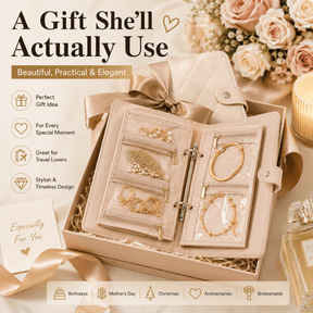 LunaVault - Portable Jewelry Organizer Book