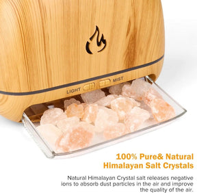 SaltAura – 3-in-1 Himalayan Salt Rock Scent Diffuser