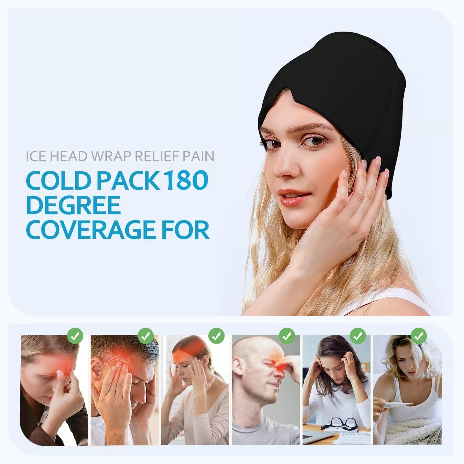 MigraEase – Therapy Migraine Relief Cap