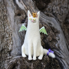 CurioCat - Soft Wool Figurine