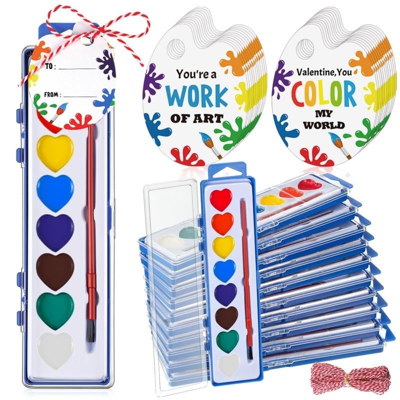 🎨2026 Mini Watercolor Paint Set for Valentine's Day | Romantic Art Gift💖
