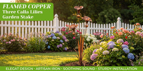 EmberPetal – Handcrafted Copper Lily Accent