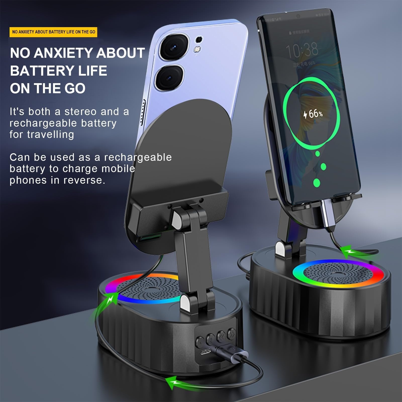 VibeDock – Cell Phone Stand with Sound Amplifier