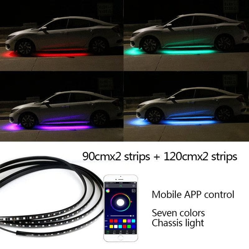 GlowRide – Flexible RGB Underbody LED Strip Lights