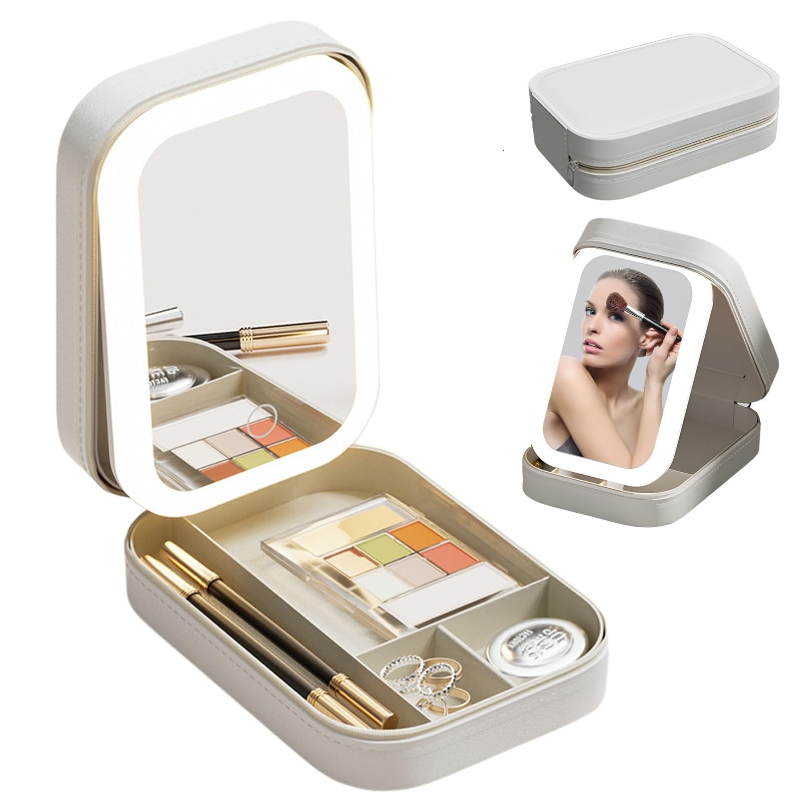 LuxeReflect – Portable Travel Makeup Mirror