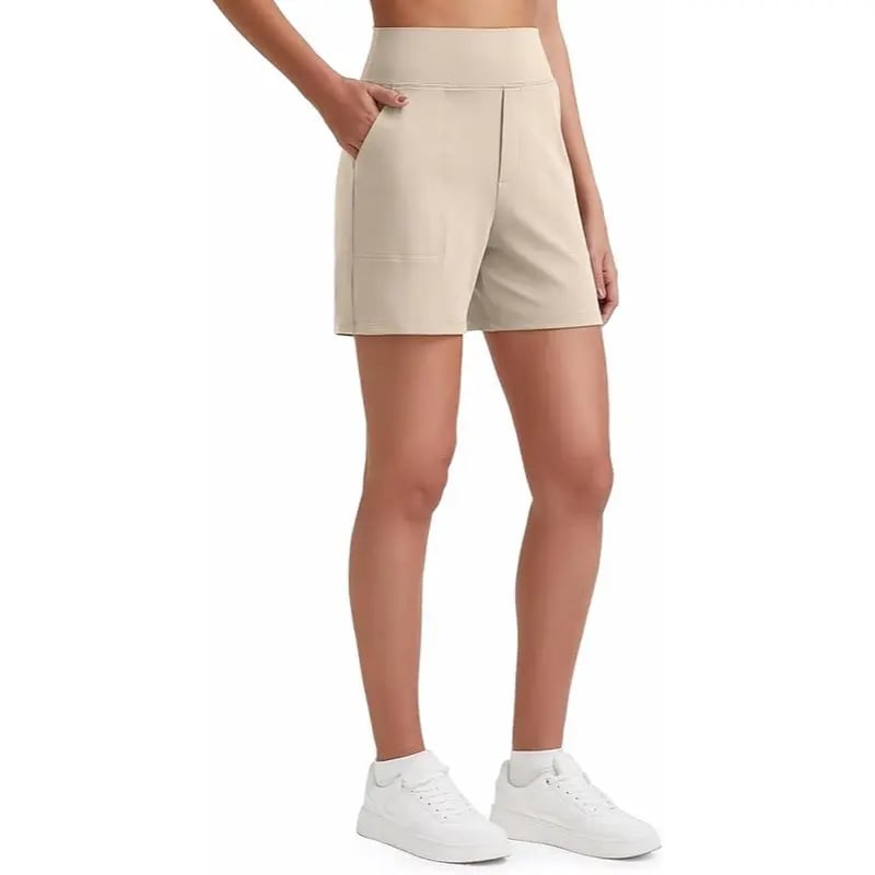 FitAura – Women’s High-Waisted Sport Shorts