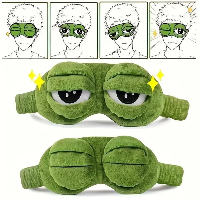 FroggyNap – Funny 3D Frog Sleep Mask