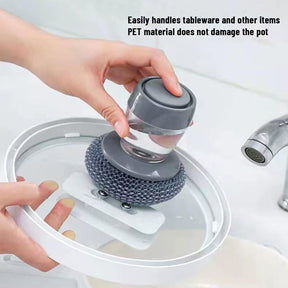 CleanMate - Ergonomic Soap-Release Kitchen Scrubber