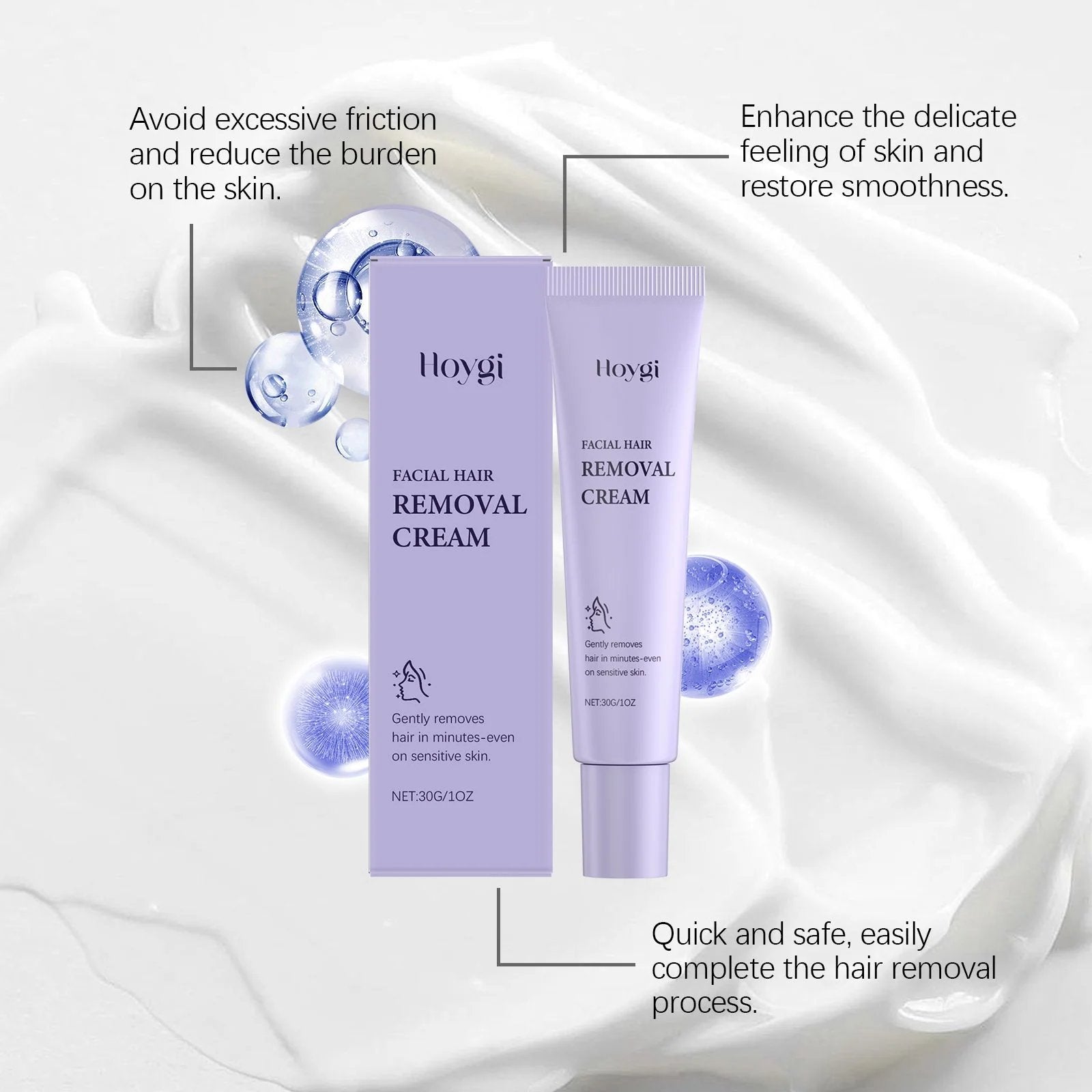 VelvetSkin – Painless Facial Hair Removal Cream