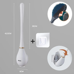 CleanFlow – Flexible Silicone Toilet Brush Set