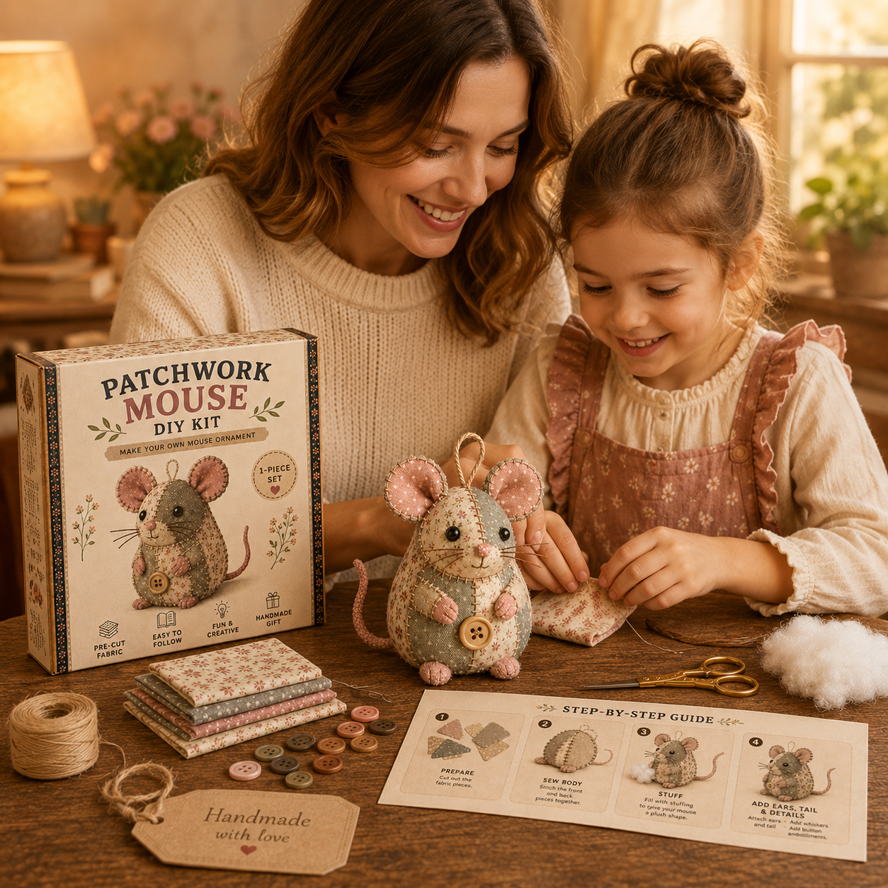 StitchMouse – DIY Patchwork Craft Kit