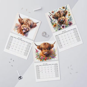 HighlandHugs – 2026 Cute Highland Cow Wall Calendar