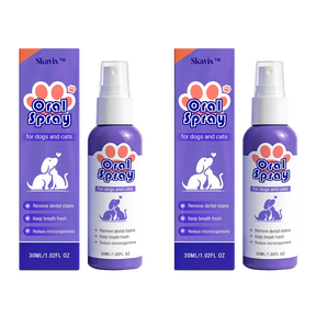Skavix™ Pet Oral Spray ✅FDA Approved | Freshen Breath, Remove Tartar & Promote gum regeneration, stabilize teeth 🦷🦷
