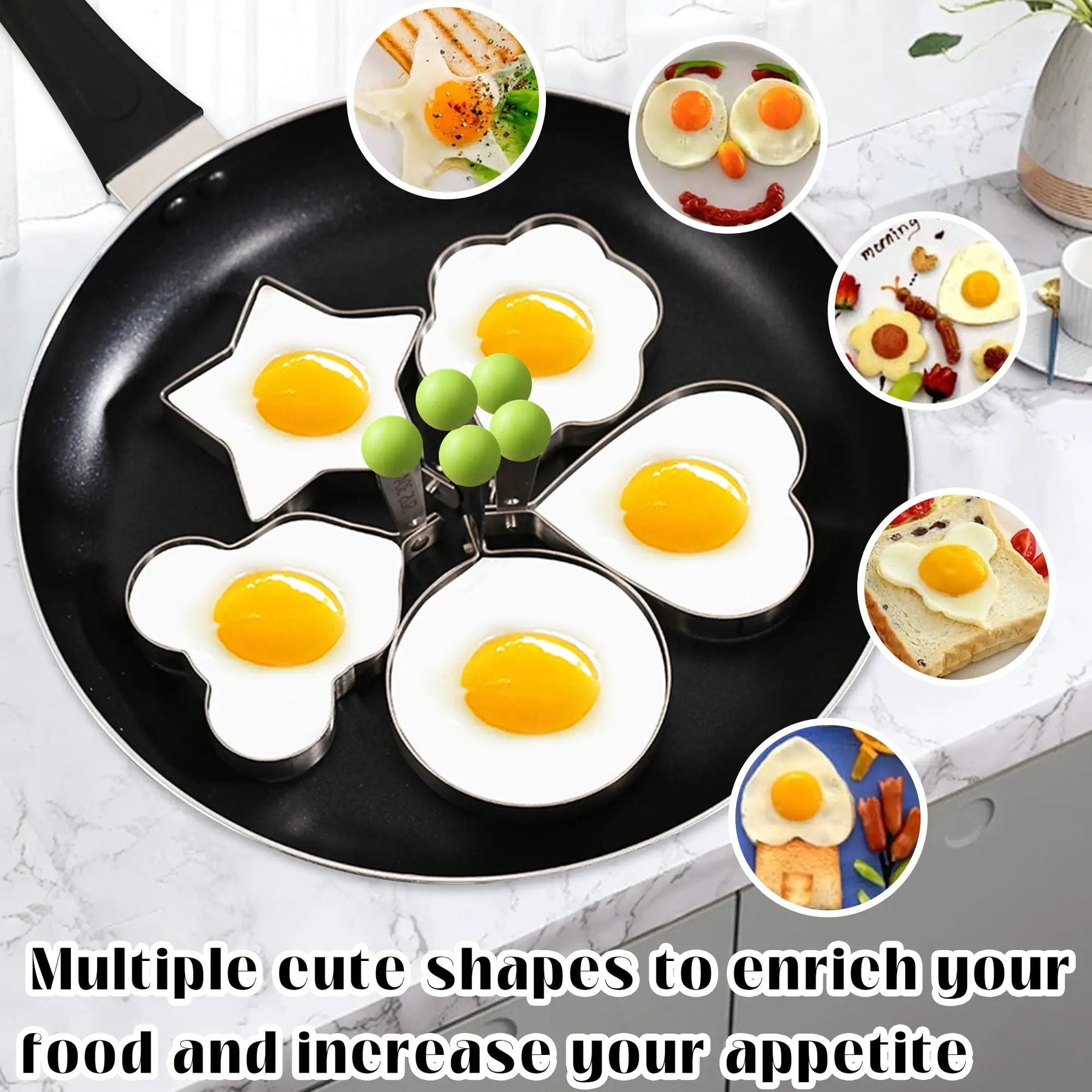 YolkMaster – Multi-Shape Egg Ring Mold Kit