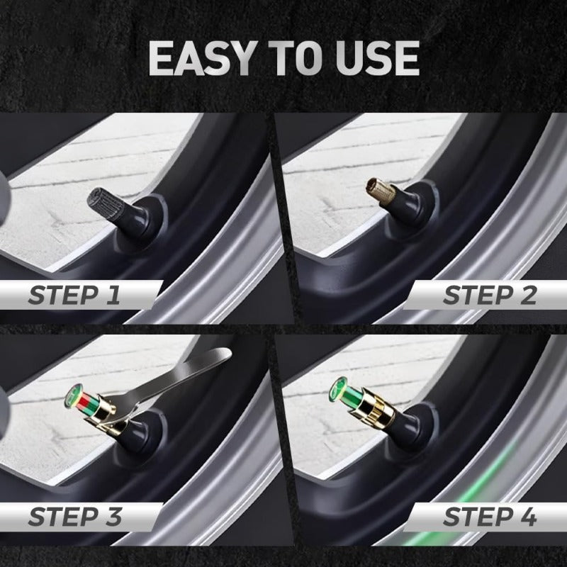 RoadVision - Color Signal Tire Pressure Monitor Caps