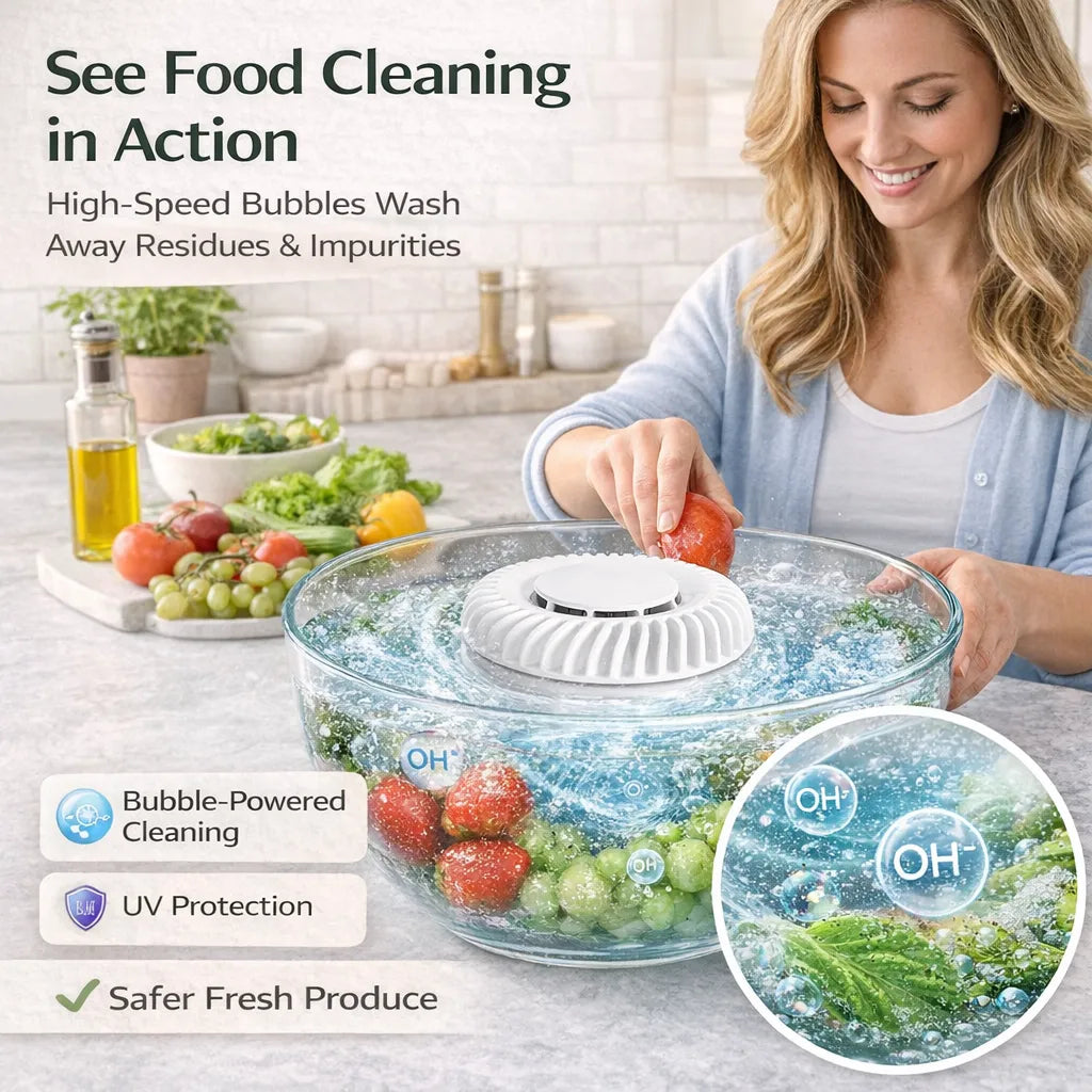 NutriPure Flow – Ultrasonic Food Cleaner