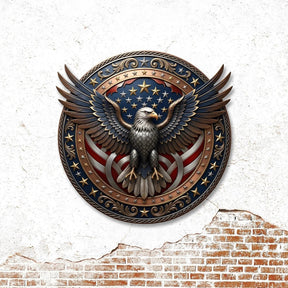 EagleValor - American Eagle Patriotic Metal Wreath