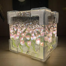 BloomGlow – DIY Tulip Mirror Lamp Box