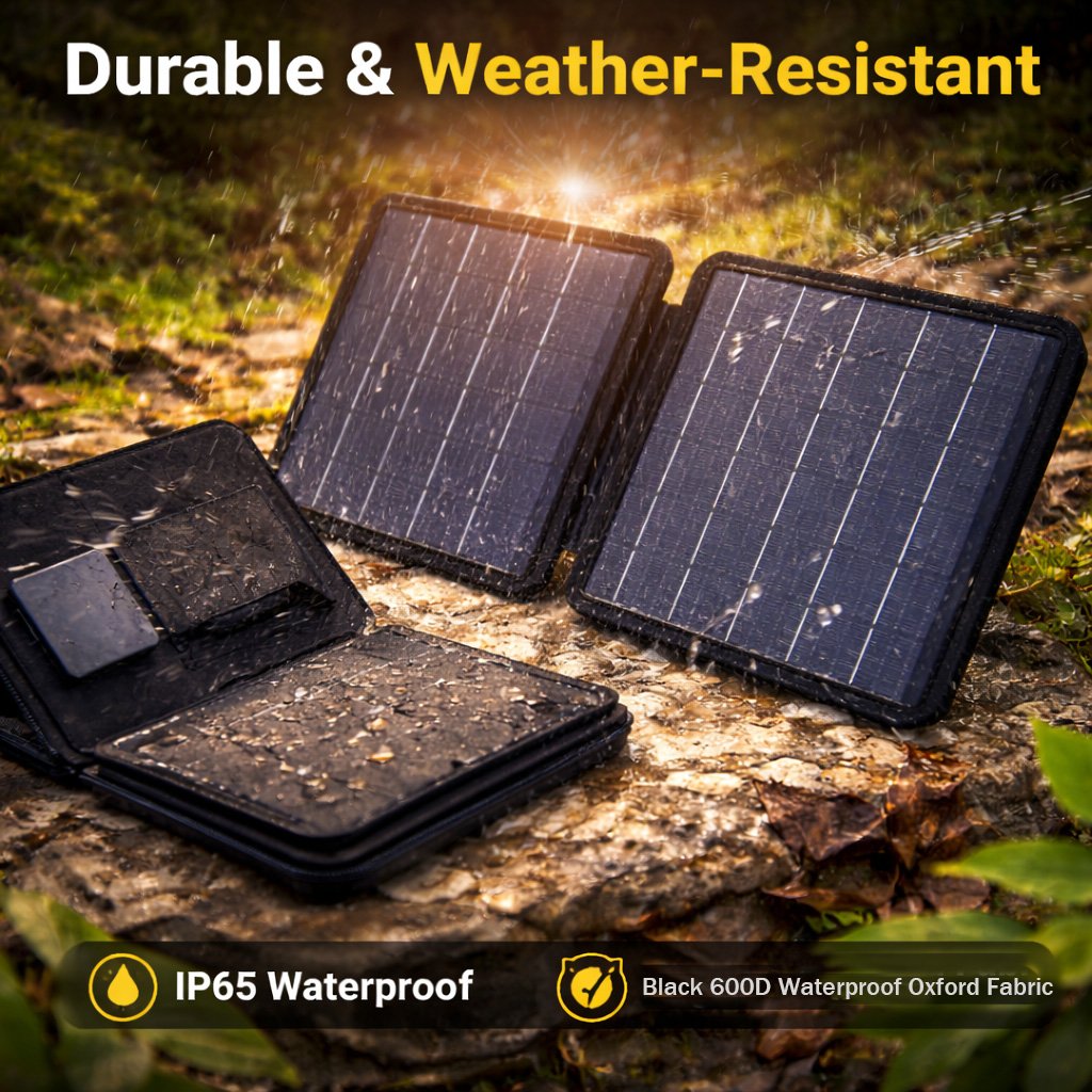 EcoSun – Solar Powered Folding Travel Bag