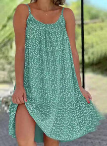 BloomMuse – Floral Camisole Summer Dress