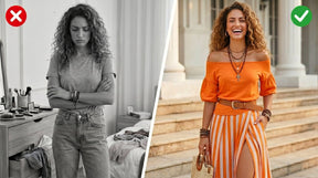 StripeLuxe – Striped Maxi Skirt Set with Belt