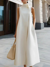 LinenBloom – Sleeveless Casual Cotton Linen Dress