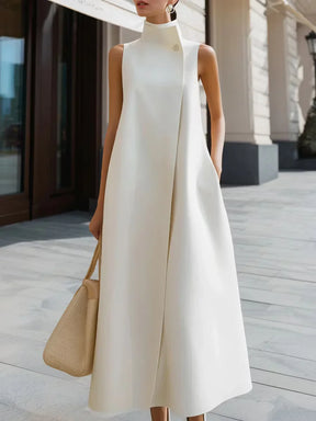 LinenBloom – Sleeveless Casual Cotton Linen Dress