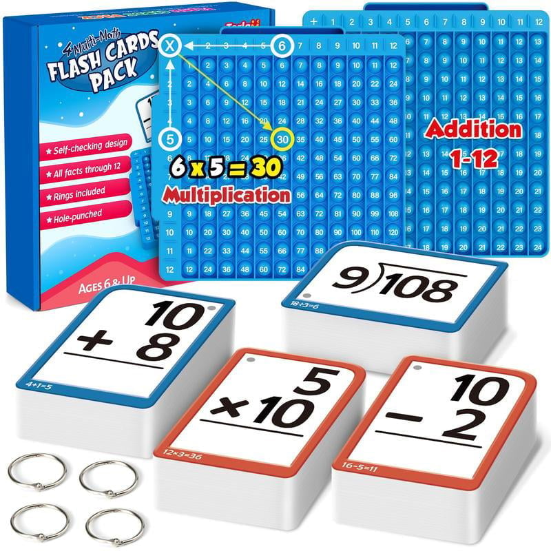 MathGenius – Skill Building Flash Cards Set