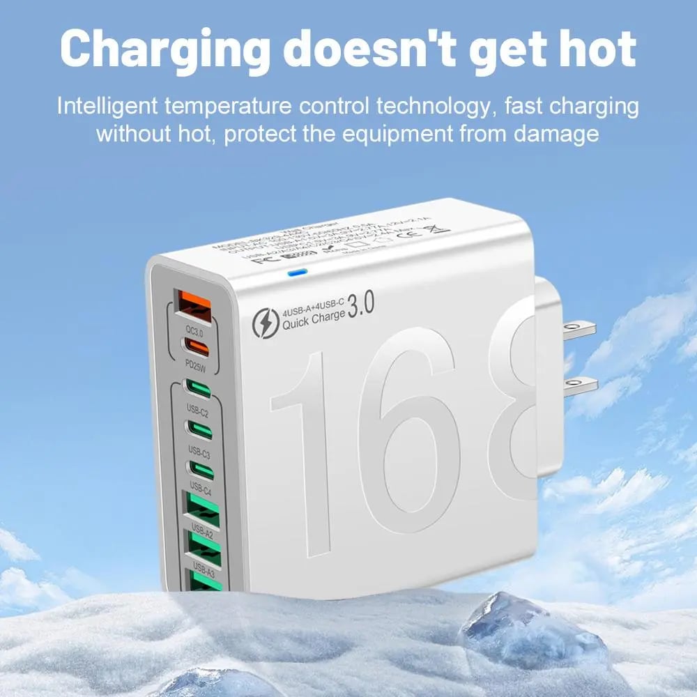 ChargePro – Universal 8 Port Fast Charging Hub