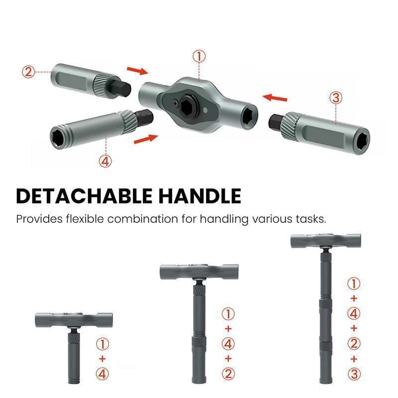 Tactix - Multi-Function Ratcheting Screwdriver for Home & Work
