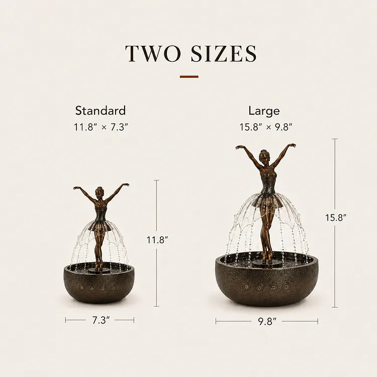 TranquilTwirl - LED Ballet Fountain