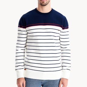 Atlantic Stripe Cotton Sweater | Lupi