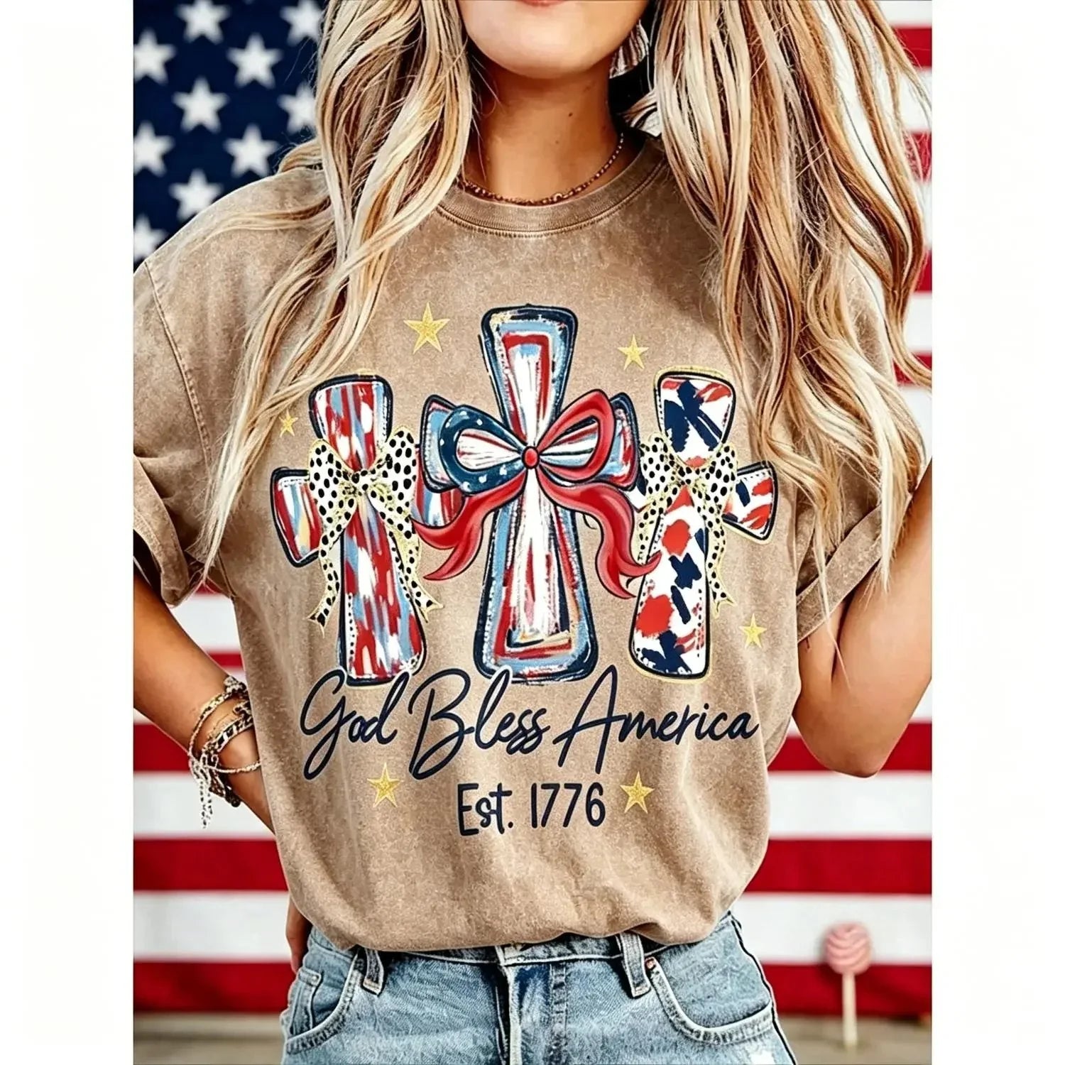 GodBless – Vintage 250th Anniversary Women T-Shirt