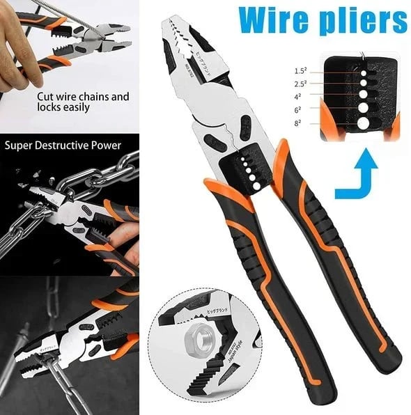 GripMaster – Heavy Duty Multi-Function Lineman Plier